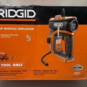 18V Digital Tire Inflator - Orange and Black